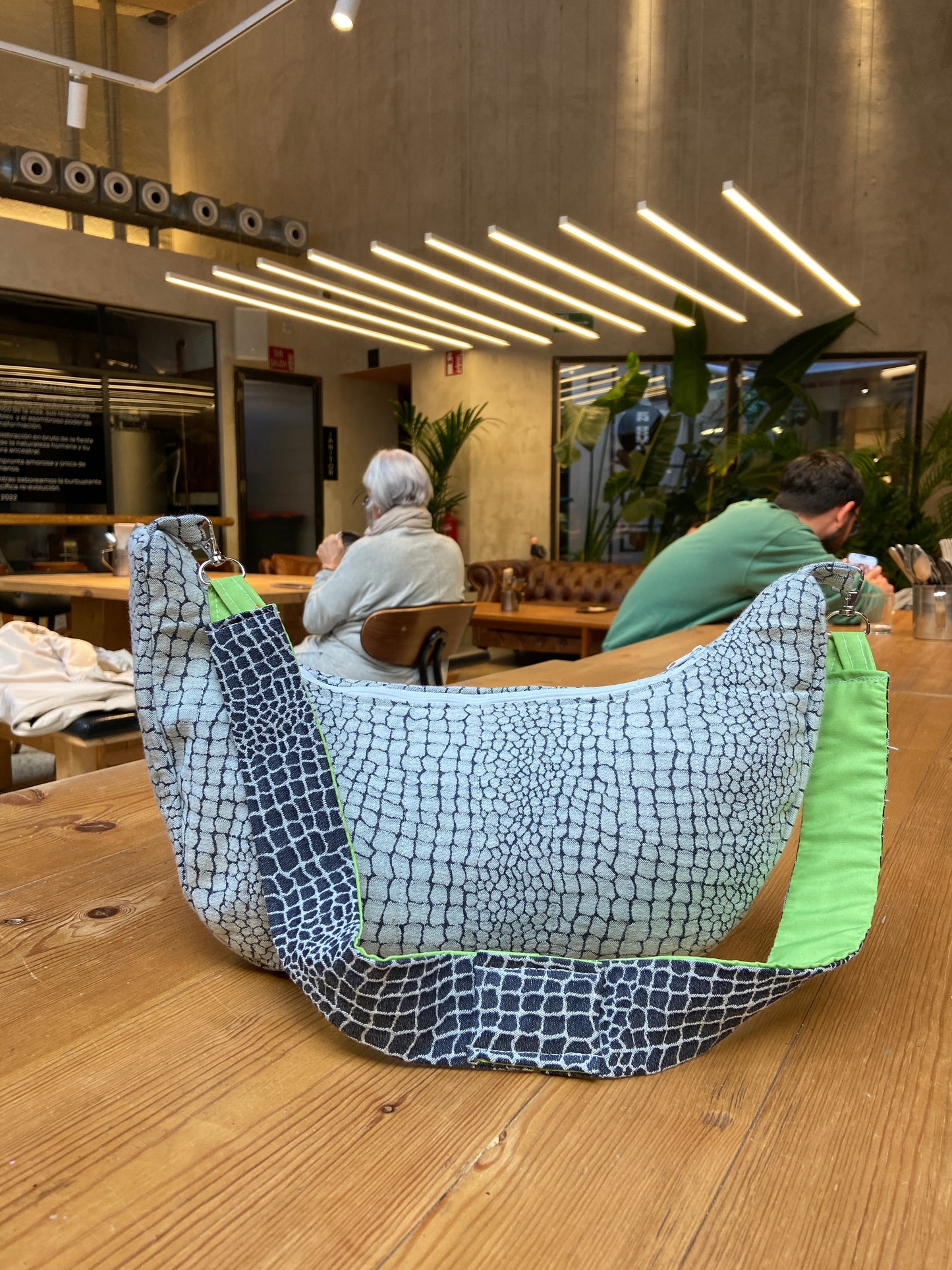 Bolso acolchado Denim