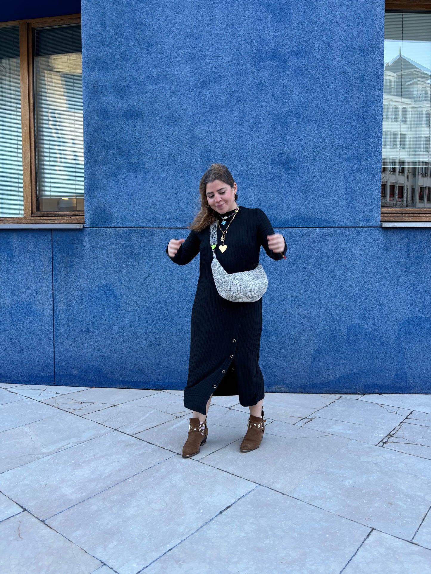Bolso acolchado Denim