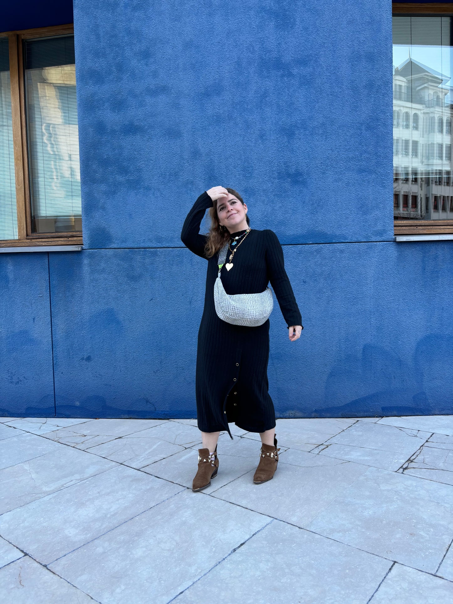 Bolso acolchado Denim