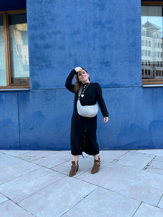 Bolso acolchado Denim