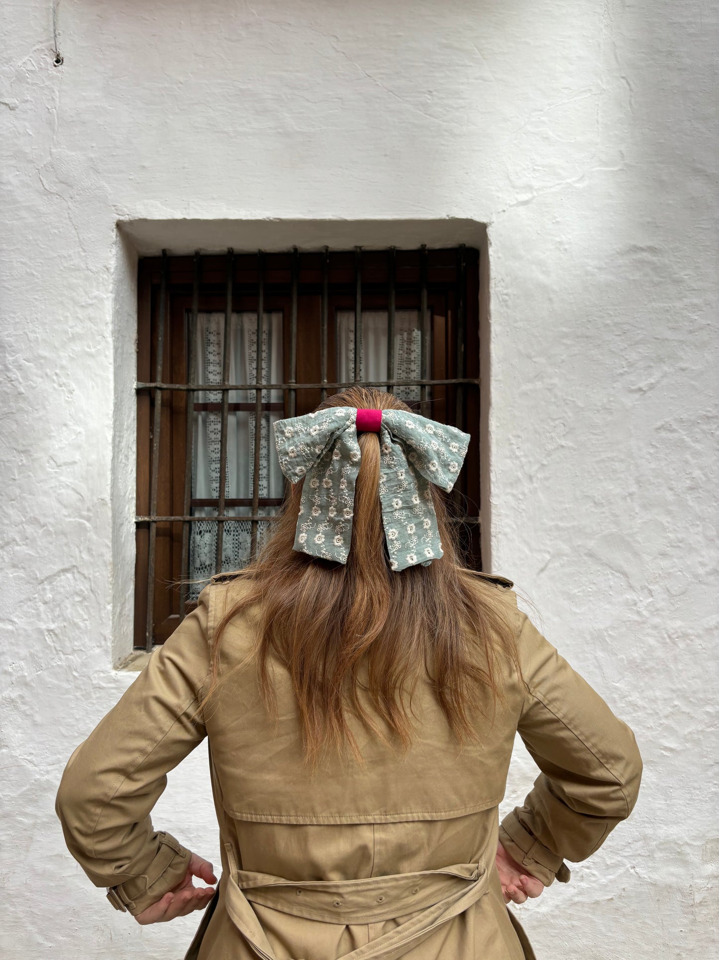Lazo para el pelo verde