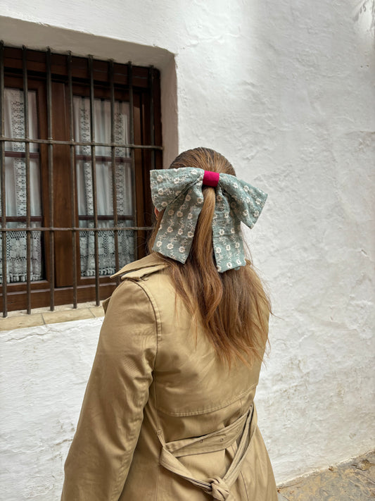 Lazo para el pelo verde